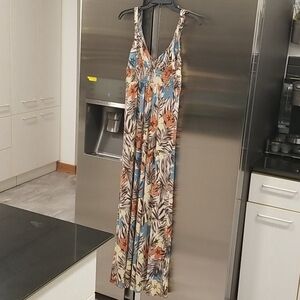 💕MAXANDCLEO💕 Floral Twisted Strap Maxi Dress